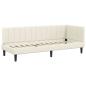 Preview: Eckbettgestell mit Kopfteil Creme 80 x 200 cm Samt
