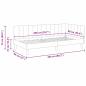 Preview: Eckbettgestell mit Kopfteil Gelb 90 x 200 cm Samt