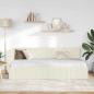Preview: Eckbettgestell mit Kopfteil Creme 90 x 200 cm Samt