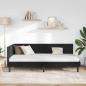 Preview: Eckbettgestell mit Kopfteil Schwarz 90 x 190 cm Samt