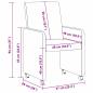 Preview: Esszimmerstuhl mit Rad 2 pcs Dunkelgrau 57 x 66 x 94 cm Stoff