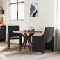 Preview: Esszimmerstuhl mit Kissen 2 pcs Schwarz 57 x 66 x 94 cm Stoff