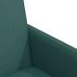 Preview: Esszimmerstuhl mit Rad 2 pcs Dunkelgrün 57 x 66 x 94 cm Stoff