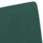 Preview: Esszimmerstuhl mit Rad 2 pcs Dunkelgrün 57 x 66 x 94 cm Stoff