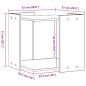 Preview: Katzenklo Artisan-Eiche 53x53x51 cm Holzwerkstoff