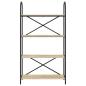 Preview: Regal Sonoma Eiche 80 x 30 x 146 cm Holzwerkstoff