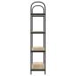 Preview: Regal Sonoma Eiche 80 x 30 x 146 cm Holzwerkstoff