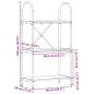 Preview: Regal Grau Sonoma 60 x 30 x 109 cm Holzwerkstoff