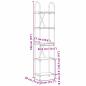 Preview: Regal Sonoma Eiche 40 x 30 x 183 cm Holzwerkstoff