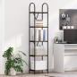 Preview: ARDEBO.de - Regal Eiche handwerklich 40 x 30 x 183 cm Holzwerkstoff
