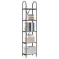 Preview: Regal Eiche handwerklich 40 x 30 x 183 cm Holzwerkstoff
