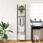 Preview: Regal Eiche handwerklich 40 x 30 x 183 cm Holzwerkstoff