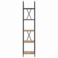 Preview: Regal Eiche handwerklich 40 x 30 x 183 cm Holzwerkstoff