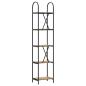Preview: Regal Eiche handwerklich 40 x 30 x 183 cm Holzwerkstoff