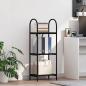 Preview: ARDEBO.de - Regal Schwarze Eiche 40 x 30 x 109 cm Holzwerkstoff