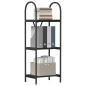 Preview: Regal Schwarze Eiche 40 x 30 x 109 cm Holzwerkstoff