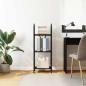 Preview: Regal Schwarze Eiche 40 x 30 x 109 cm Holzwerkstoff