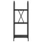 Preview: Regal Schwarze Eiche 40 x 30 x 109 cm Holzwerkstoff