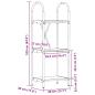 Preview: Regal Sonoma Eiche 40 x 30 x 109 cm Holzwerkstoff