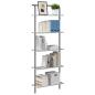 Preview: Regal Grau Sonoma 60 x 24 x 168 cm Holzwerkstoff