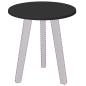 Preview: Tischplatte Schwarz 40 x 40 x 1.5 cm Holzwerkstoff