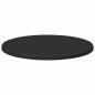 Preview: Tischplatte Schwarz 40 x 40 x 1.5 cm Holzwerkstoff