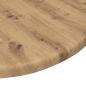 Preview: Tischplatte Eiche handwerklich 40 x 40 x 1.5 cm Holzwerkstoff