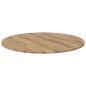 Preview: Tischplatte Eiche handwerklich 70 x 70 x 1.5 cm Holzwerkstoff