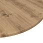 Preview: Tischplatte Eiche handwerklich 70 x 70 x 1.5 cm Holzwerkstoff