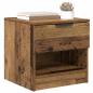 Preview: Bettschrank 2 pcs Altholz 40 x 39 x 40 cm Holzwerkstoff