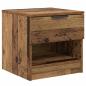 Preview: Bettschrank 2 pcs Altholz 40 x 39 x 40 cm Holzwerkstoff