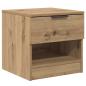 Preview: Bettschrank 2 pcs Eiche handwerklich 40 x 39 x 40 cm