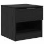 Preview: Bettschrank 2 pcs Schwarze Eiche 40 x 39 x 40 cm Holzwerkstoff