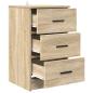Preview: Nachttisch Sonoma Eiche 38 x 38 x 66 cm Holzwerkstoff