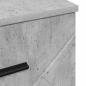 Preview: ARDEBO.de - Nachttisch Betongrau 38 x 38 x 66 cm Holzwerkstoff