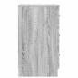 Preview: Nachttisch Grau Sonoma 38 x 38 x 66 cm Holzwerkstoff
