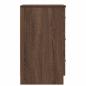 Preview: Nachttisch Braune Eiche 38 x 38 x 66 cm Holzwerkstoff