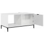 Preview: Couchtisch Hochglanz-Weiß 90 x 49 x 46 cm Holzwerkstoff