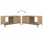 Preview: Couchtisch Eiche handwerklich 90 x 49 x 46 cm Holzwerkstoff