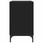 Preview: Nachttisch Schwarz 63,5 x 36 x 61 cm Holzwerkstoff
