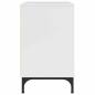 Preview: Nachttisch Hochglanz-Weiß 63,5 x 36 x 61 cm Holzwerkstoff