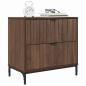 Preview: Nachttisch Braune Eiche 63,5 x 36 x 61 cm Holzwerkstoff
