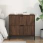 Preview: Nachttisch Braune Eiche 63,5 x 36 x 61 cm Holzwerkstoff