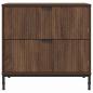 Preview: Nachttisch Braune Eiche 63,5 x 36 x 61 cm Holzwerkstoff