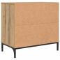 Preview: Nachttisch Eiche handwerklich 63,5 x 36 x 61 cm Holzwerkstoff