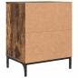 Preview: Nachttische 2 pcs Räuchereiche 49 x 36 x 61 cm Holzwerkstoff