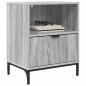 Preview: Nachttisch Grau Sonoma 49 x 36 x 61 cm Holzwerkstoff