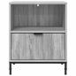 Preview: Nachttisch Grau Sonoma 49 x 36 x 61 cm Holzwerkstoff