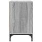 Preview: Nachttisch Grau Sonoma 49 x 36 x 61 cm Holzwerkstoff