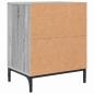 Preview: Nachttisch Grau Sonoma 49 x 36 x 61 cm Holzwerkstoff